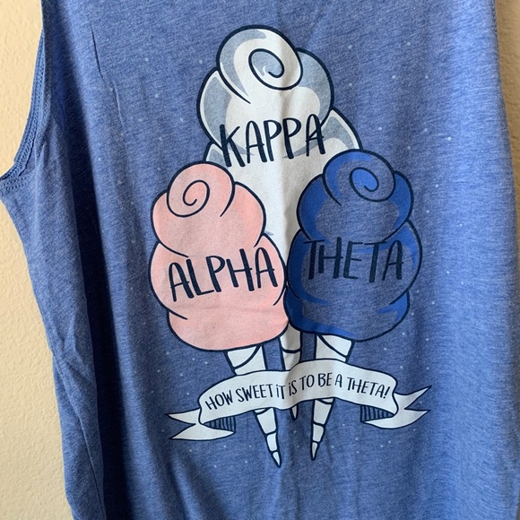 Kappa Alpha Theta Tank Top Bid Day Size Small How Sweet it is to be a Theta! - Picture 10 of 15